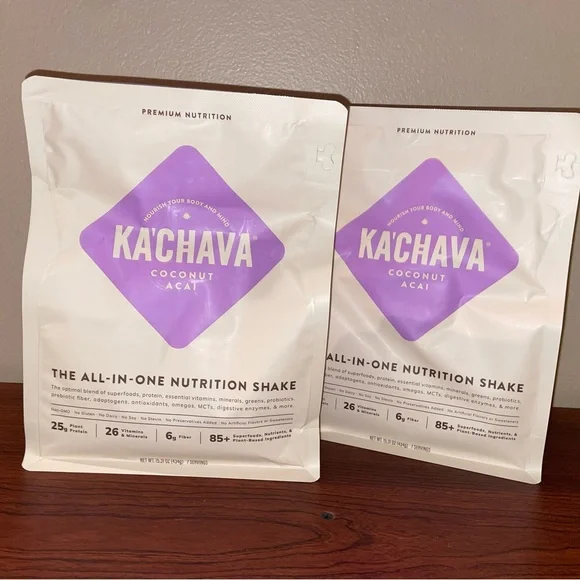 2 Bags Ka'Chava Coconut Acai Nutrition Shake - Picture 1 of 6